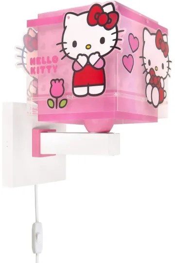 Dalber 73269 - Applique da parete per bambini HELLO KITTY 1xE27/15W/230V rosa