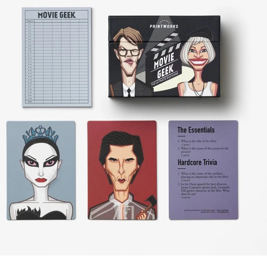 Gioco di società Trivia game Movie geek – Printworks