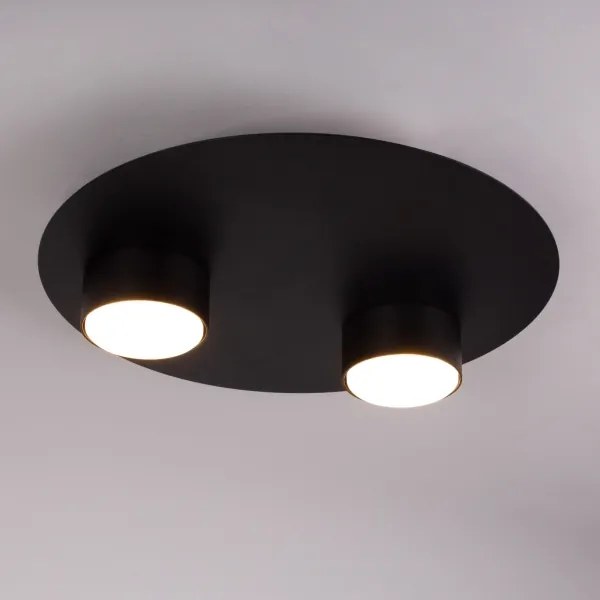 Plafoniera STAR 2xGX53/12W/230V nero