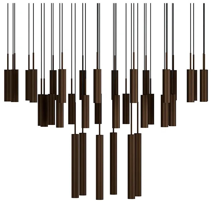 Audo Copenhagen - Tubulaire 38 Lampadario Alu/Anodized Bronzed Audo Copenhagen