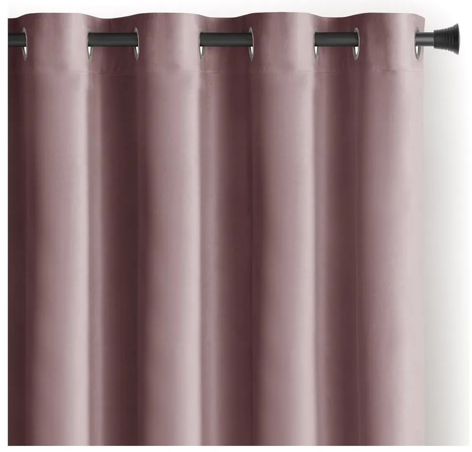 Tenda parzialmente oscurante marrone chiaro in velluto 140x245 cm Eyelets – Restilo