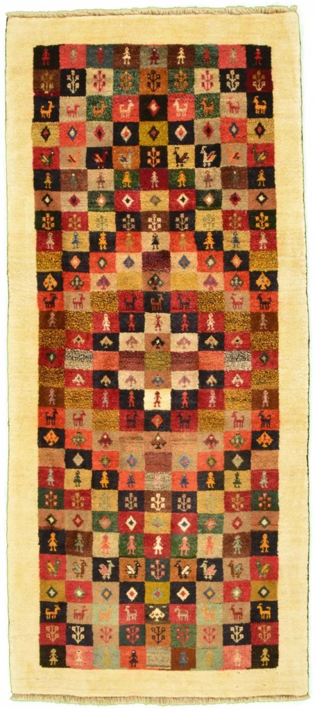 Gabbeh Tappeto persiano 200 x 90 (Iran) Annodato A Mano