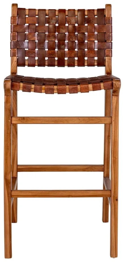 Sgabello da bar in teak marrone 101 cm Perugia - House Nordic
