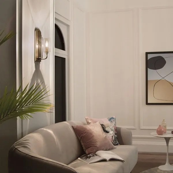 Quintiesse QN-KIMROSE1-BNB - Applique KIMROSE 1xE14/40W/230V dorata