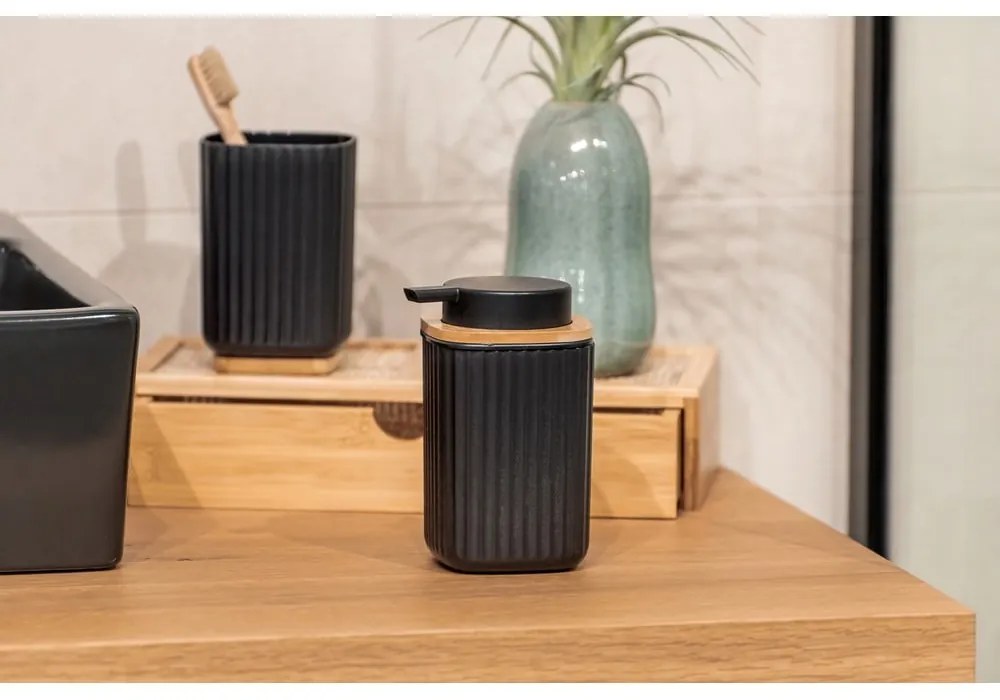 Tazza nera per spazzolini da denti Rotello - Wenko