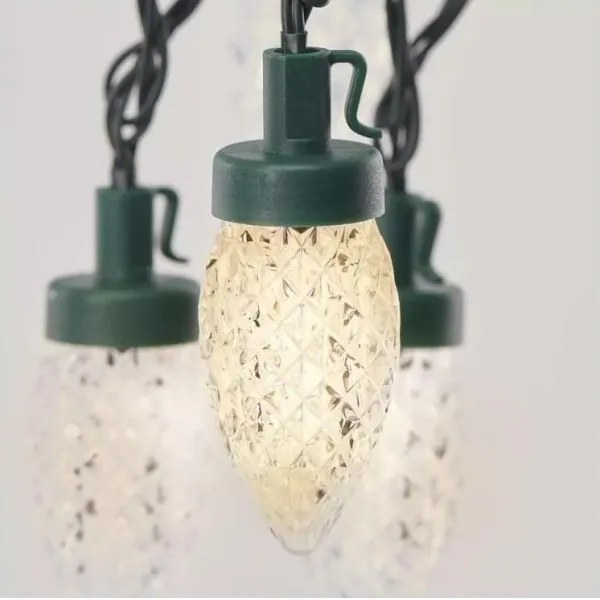 Catena di Natale LED da esterno 50xLED/8 funzioni 14,8 m IP44 bianco caldo