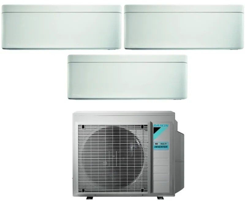 Daikin - Climatizzatore Condizionatore Bluevolution Trial Split Inverter serie ftxa-aw stylish white 12+12+12 con 4MXM80N R-32 Wi-Fi Integrato