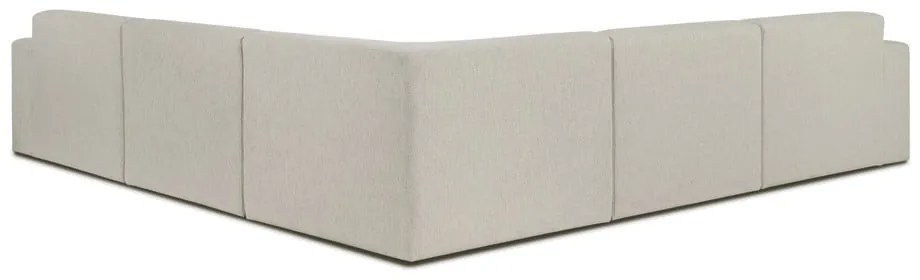 Divano con penisolare beige Roxy - Scandic