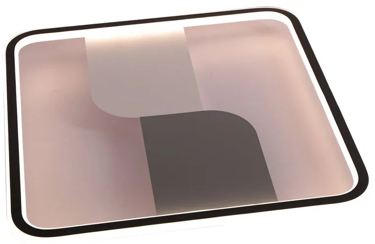 Plafoniera LED RECEL nero IP20 cct da bianco caldo a bianco freddo con regolazione di temperatura, 5502 lumen