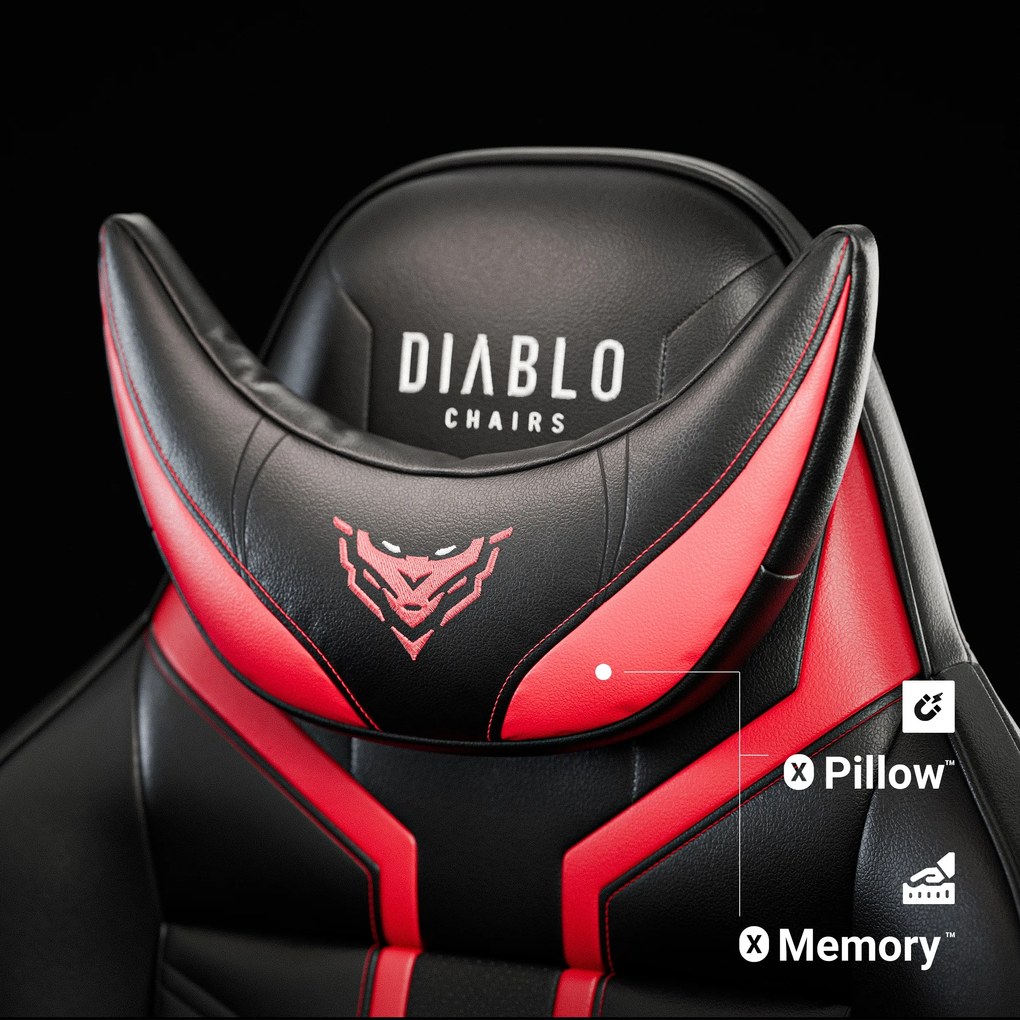 Sedia da gaming Diablo X-Ray 2.0 Normal Size: Nero e Rosso