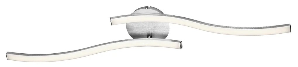 Applique Moderna Go Metallo Argento Led Integrato 18W 3000K