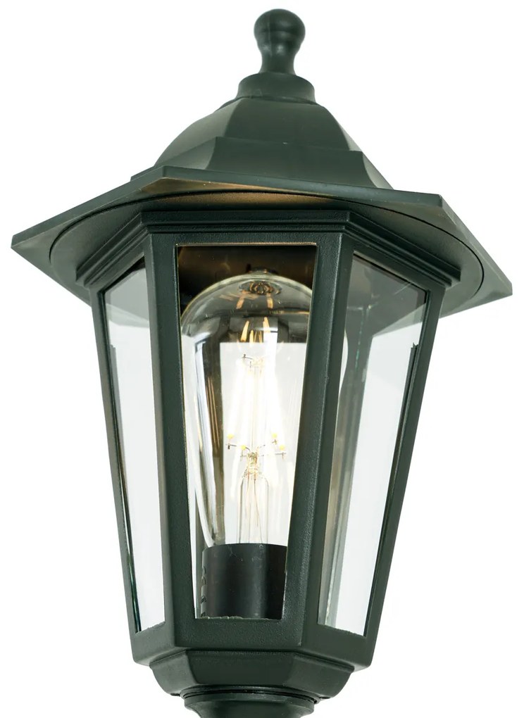 Lanterna da esterno classica verde scuro 217 cm 3 luci IP44 - New Haven