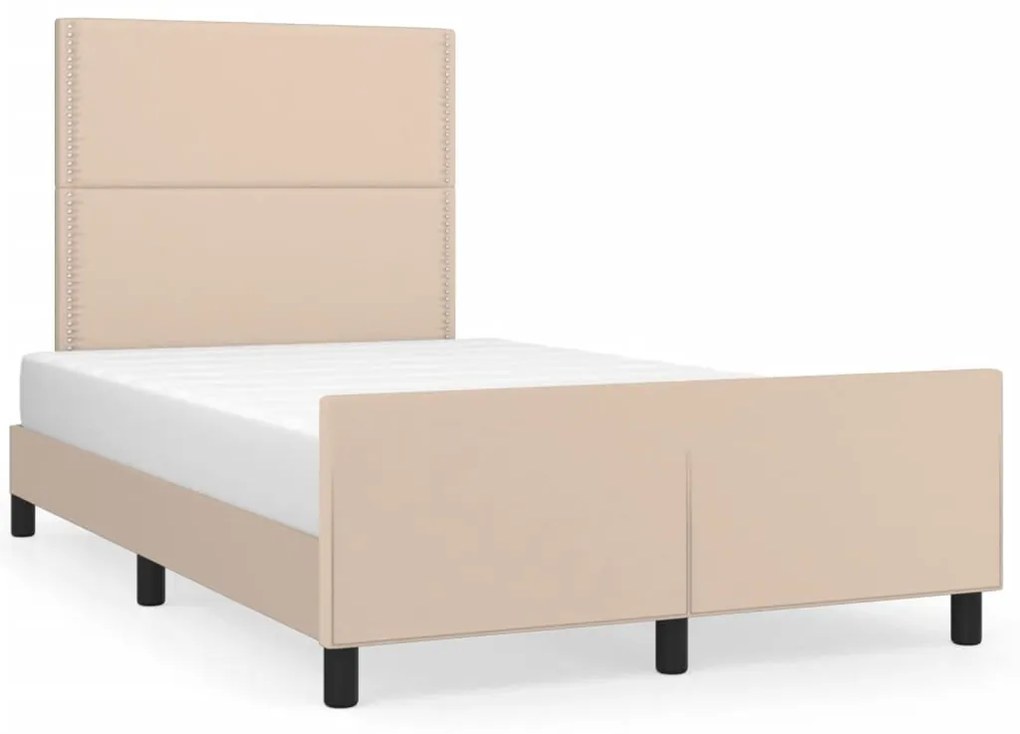 Giroletto Senza Materasso Cappuccino 120x190 Cm İn Similpelle /