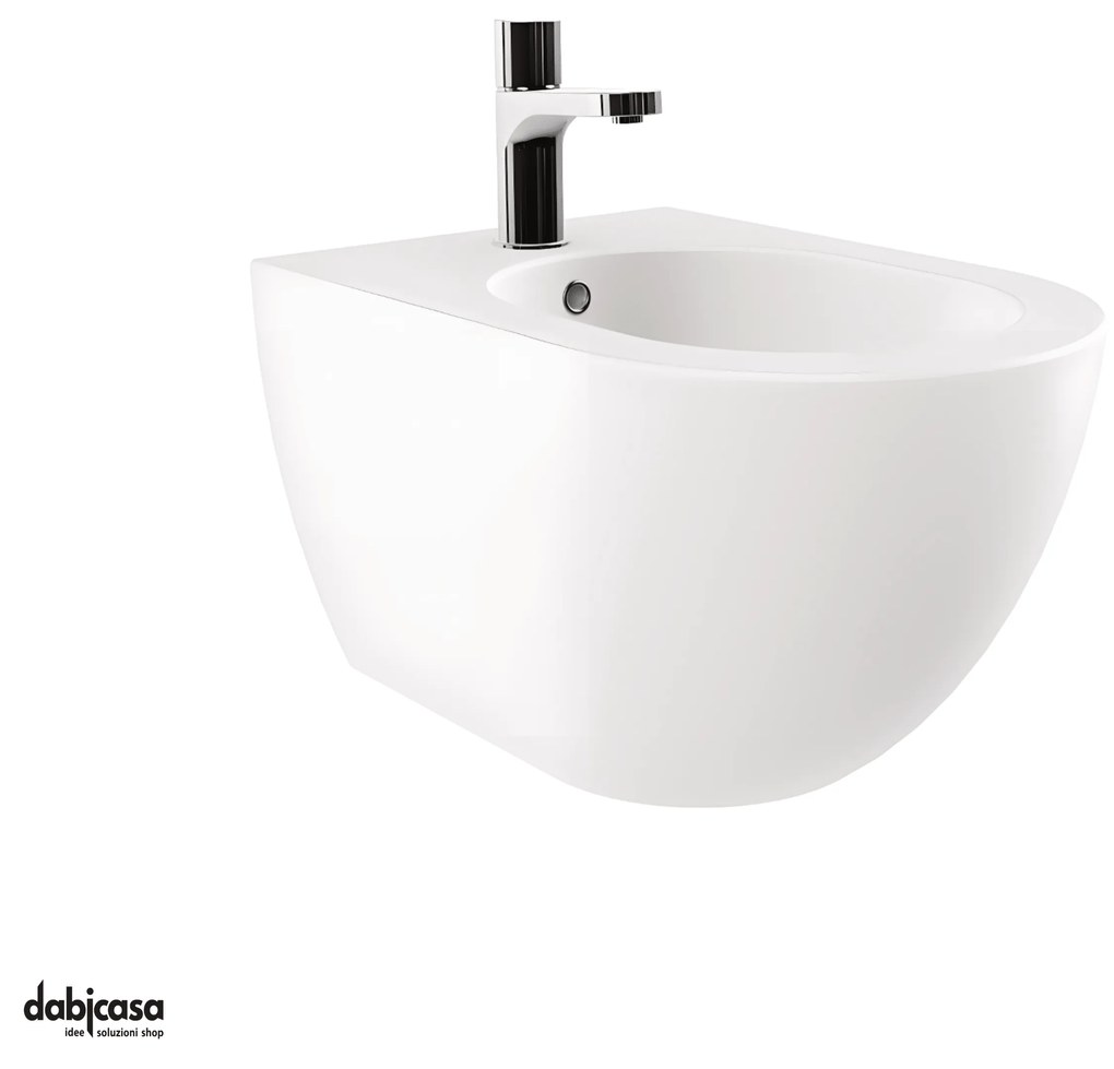 Azzurra Ceramica "Comoda" Bidet Sospeso Bianco Opaco