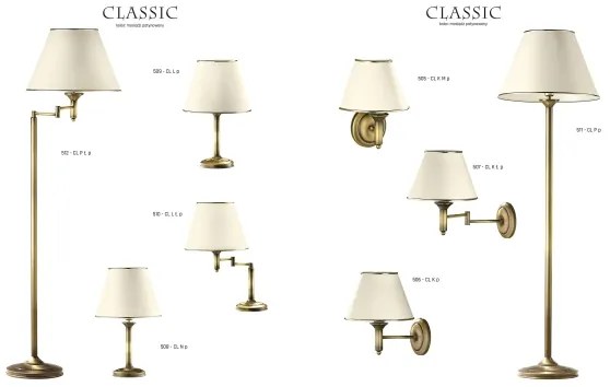 Jupiter 505 CL K M p - Applique CLASSIC E27/60W/230V