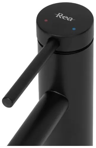 REA-B5320 - Miscelatore per lavabo FOSS 29,5 cm nero opaco