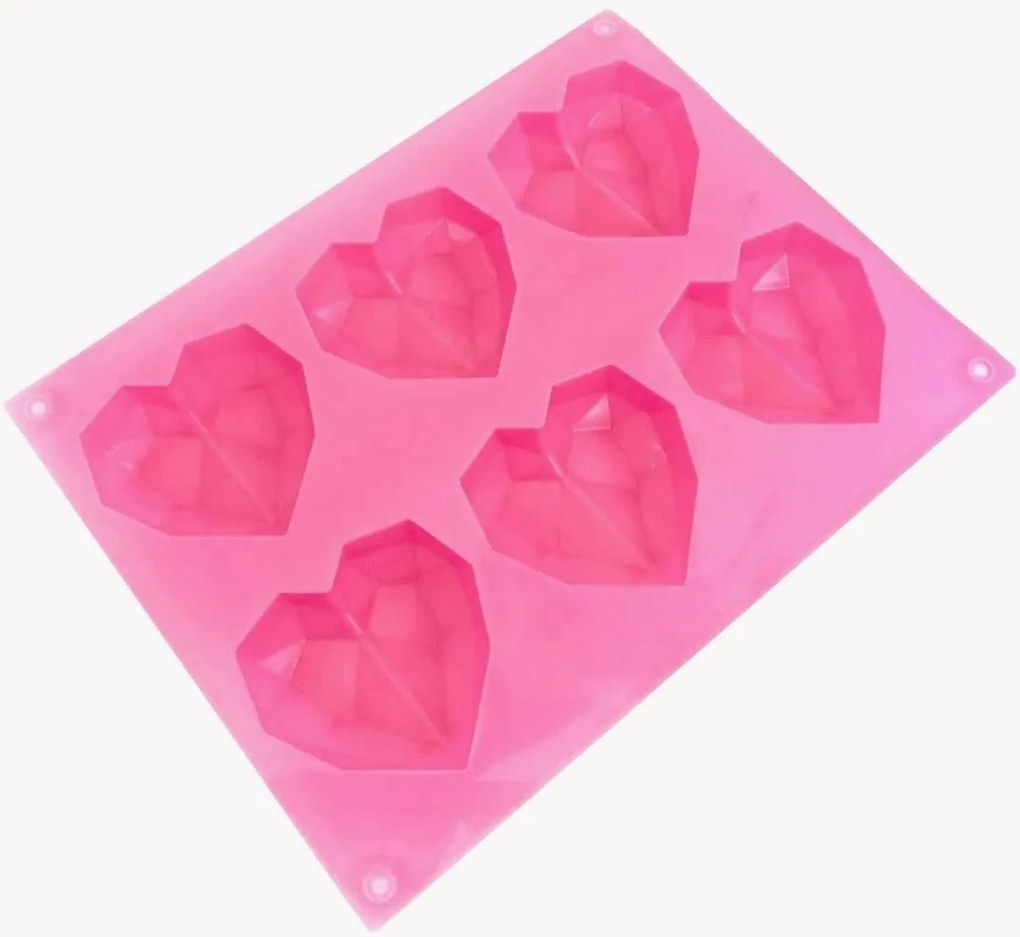Stampo da forno in silicone Diamond Hearts
