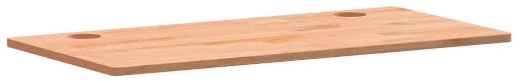 Piano per scrivania 100x50x1,5 cm in legno massello di faggio