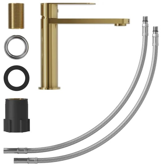 Miscelatore per lavabo TARNBY 17,3 cm in ottone lucido