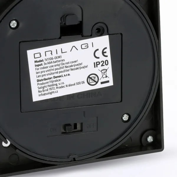 Brilagi - Lanterna decorativa natalizia LED, alimentata da 3x AAA