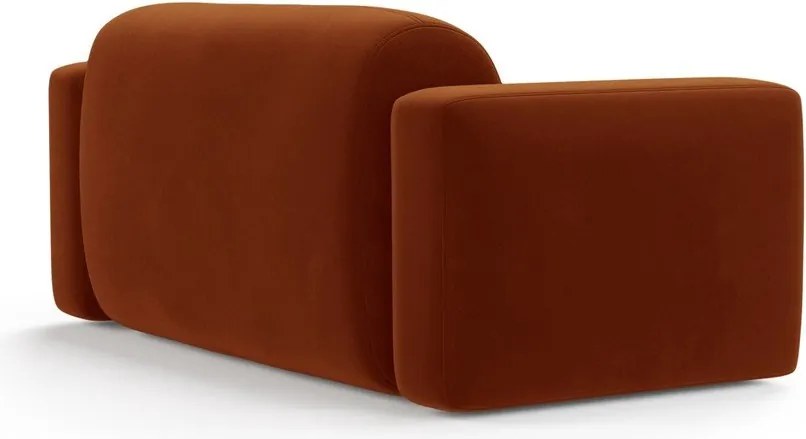 Divano color terracotta con rivestimento in velluto 180 cm Strino – Cosmopolitan Design