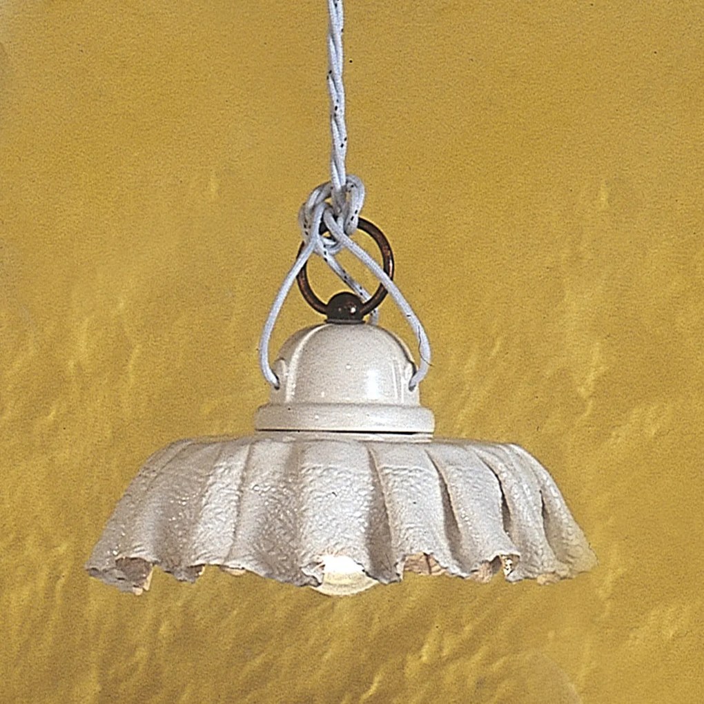 1-light suspension lamp, ceramic - C901 - Modena- Ferroluce