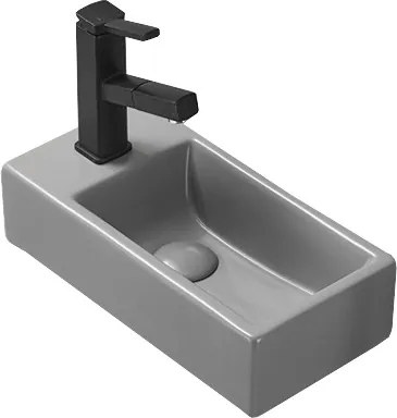 Mexen Inez lavabo da appoggio destro 40 x 20 cm, grigio chiaro opaco - 21484061R