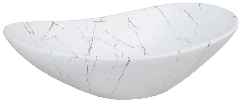 COMAD UN-LENA-MW17 - Lavabo da appoggio LENA 61,5x36 cm ceramica bianco opaco