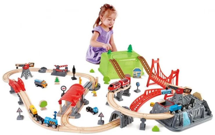 Set costruzioni ferroviarie - 50 pezzi