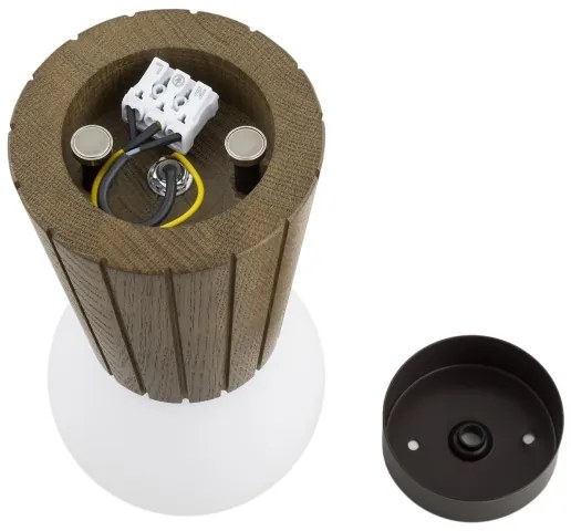 Argon 8974 - Plafoniera da bagno VOLANTE 1xG9/6W/230V IP44 Ø 12 cm marrone