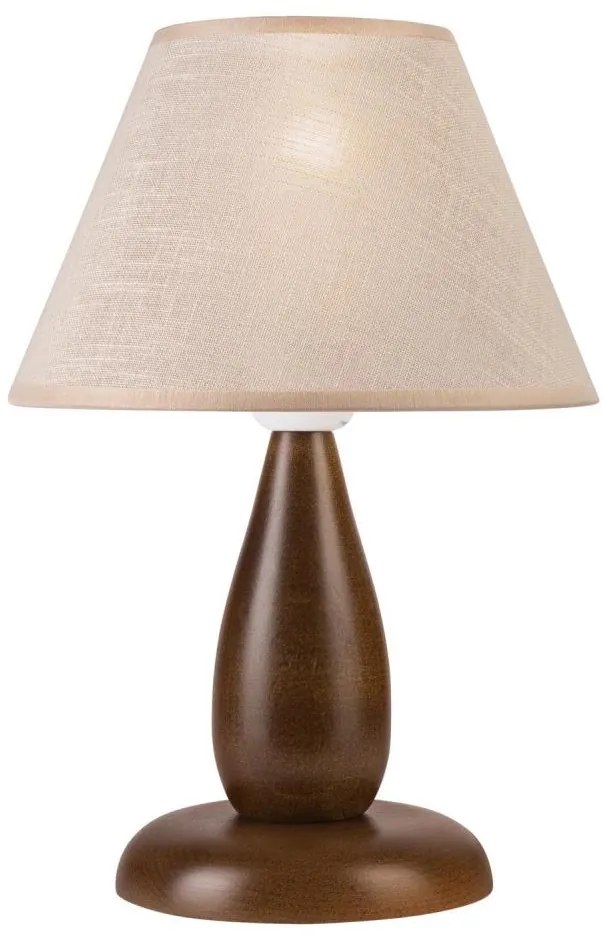Lampada da tavolo PERA 1xE27/60W/230V marrone scuro/faggio