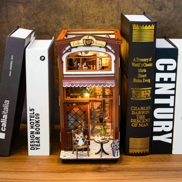 2Kids Toys - Puzzle 3D LED Fermalibri Caffè 2xAAA