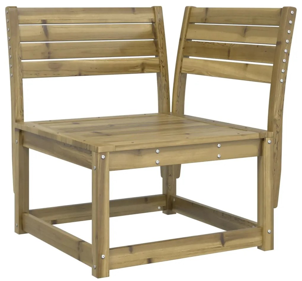 Set Divani da Giardino 3 pz in Legno Impregnato di Pino