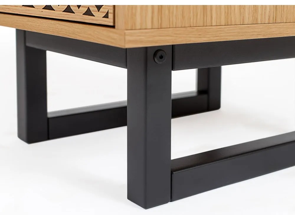 Cassettiera in rovere Camden Diamond, 40 x 123 cm Mora - Woodman