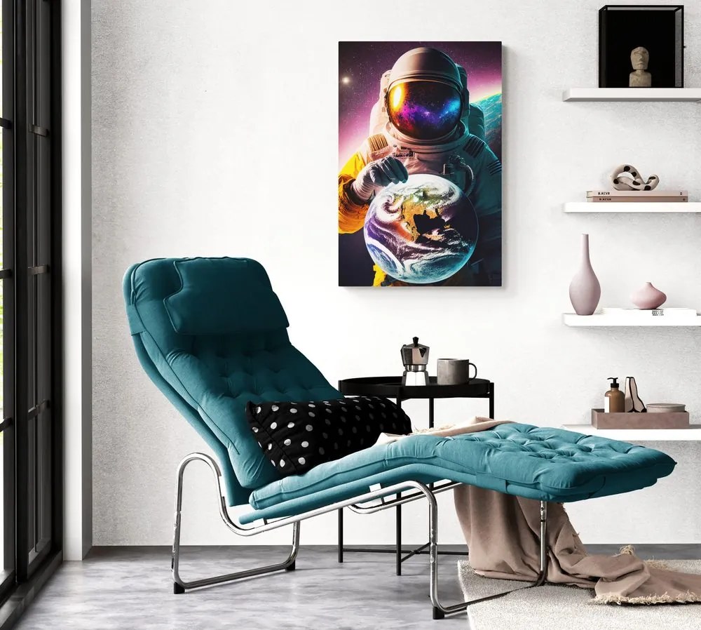 Stampa su tela – Cosmonauta in atmosfera sconosciuta