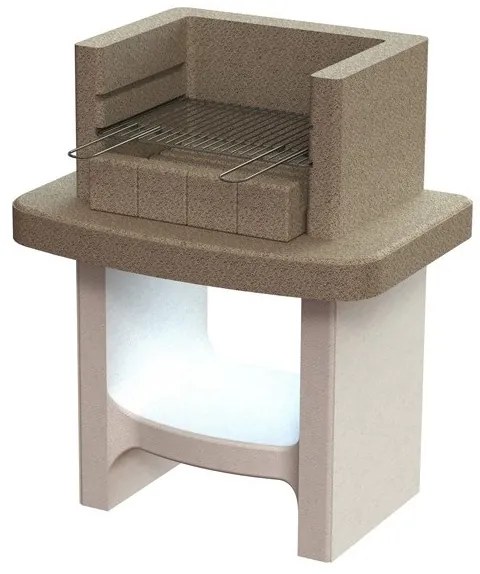 Barbecue In Muratura A Carbonella Senza Cappa Aperto 78x55x94 Siena Sarom
