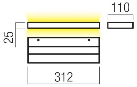 Redo 01-3553 - Applique a LED SEED LED/15W/230V nero