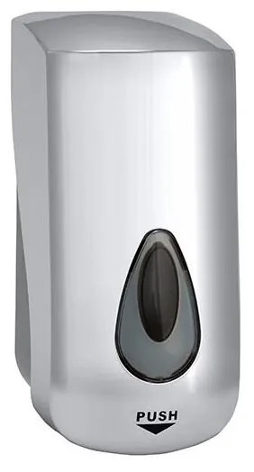 Dispenser di sapone 11,5x24,5 cm, finitura argento