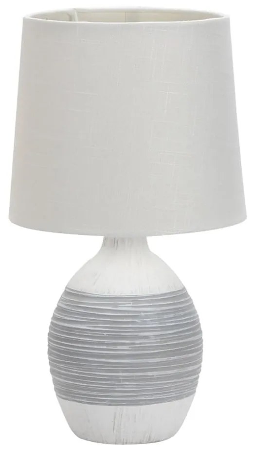 Lampada da tavolo grigio chiaro con paralume in tessuto (altezza 35 cm) Ambon - Candellux Lighting