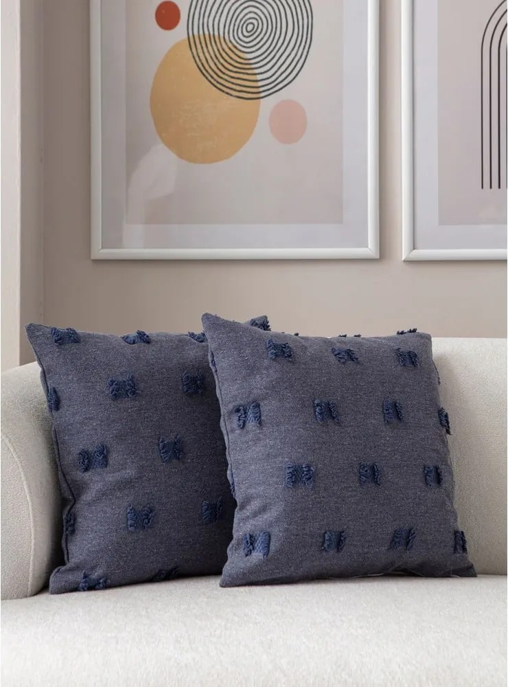 Federe decorative in set 2 pz 43x43 cm Tuffet – Mioli Decor