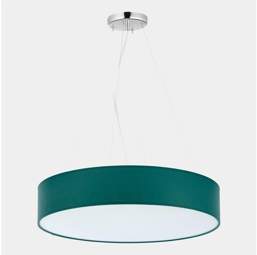 Lampadario su corda RONDO 4xE27/15W/230V verde