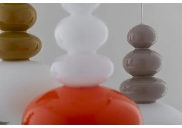 Argon 8822 - Lampadario a sospensione con filo DIEGO 1xGU10/5W/230V bianco/arancione