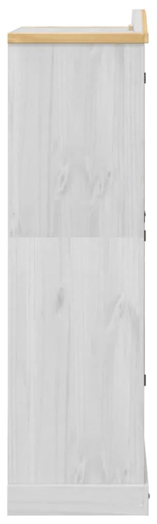 Armadio corona bianco 102x52x186 cm in legno massello di pino