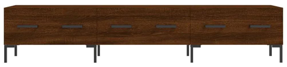 Mobile porta tv rovere marrone 150x36x30cm in legno multistrato