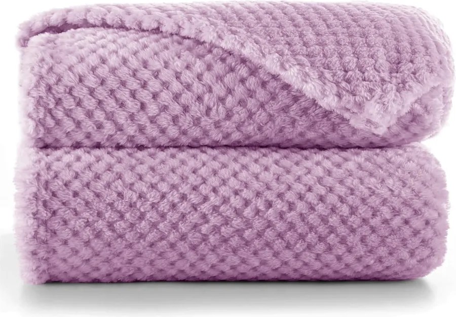 Coperta in microfibra viola lilla , 70 x 150 cm Henry - DecoKing