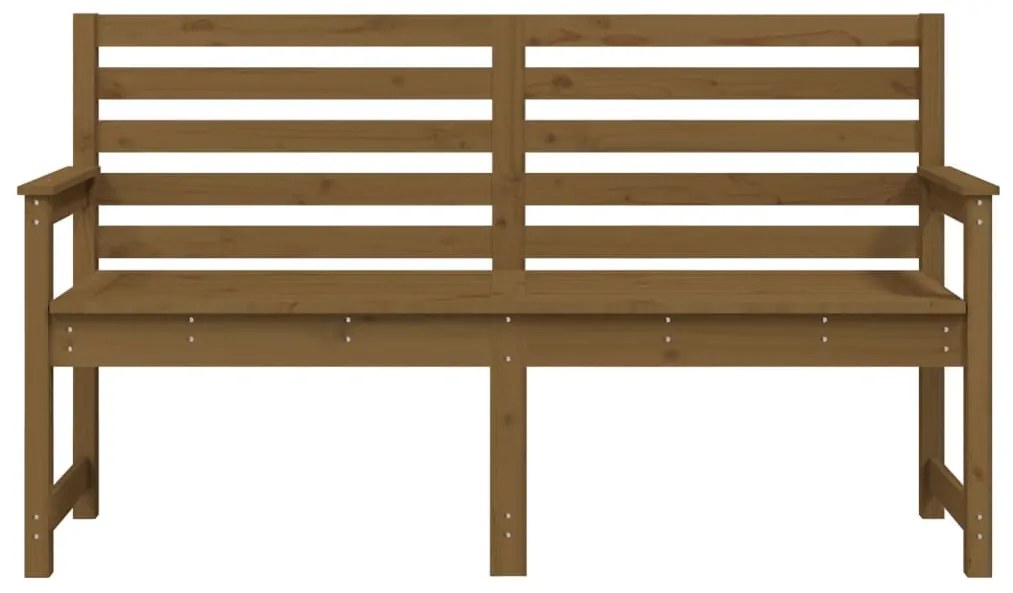 Panca da giardino miele 159,5x48x91,5 cm legno massello di pino