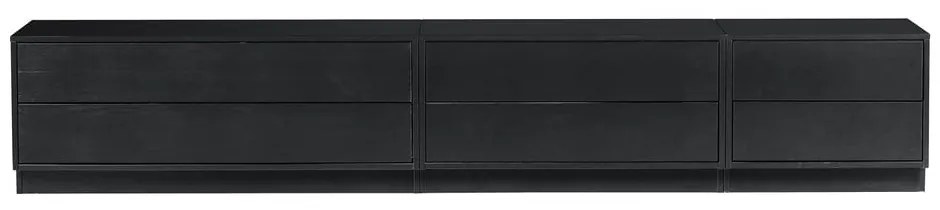Tavolo TV modulare nero in legno di pino 75x40 cm Finca - WOOOD