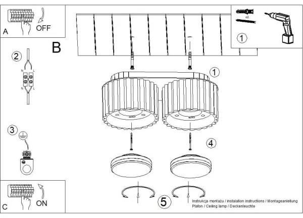Sollux SL.1828 - Faretto AURA 2xGX53/10W/230V rosa