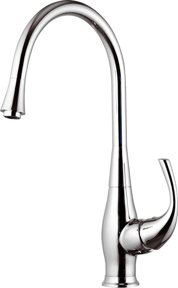 Rubinetto Miscelatore Monocomando Girevole Lavello Alto in Ottone Mariani Pluto Cromato...