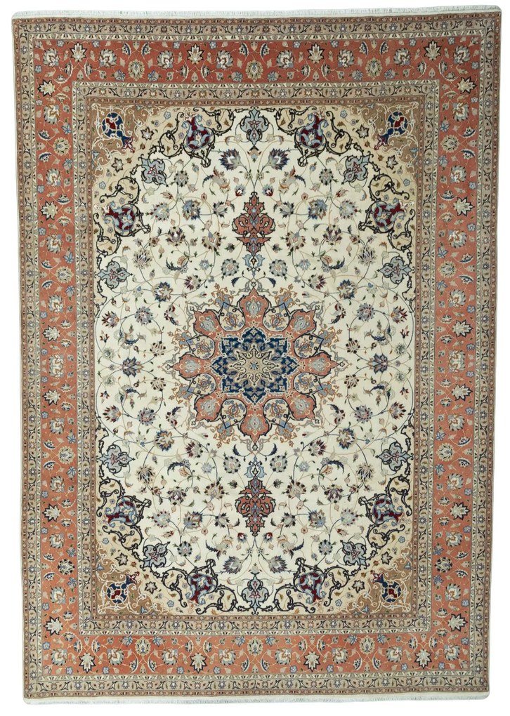Tabriz Tappeto persiano 360 x 250 Beige (Iran) Annodato A Mano